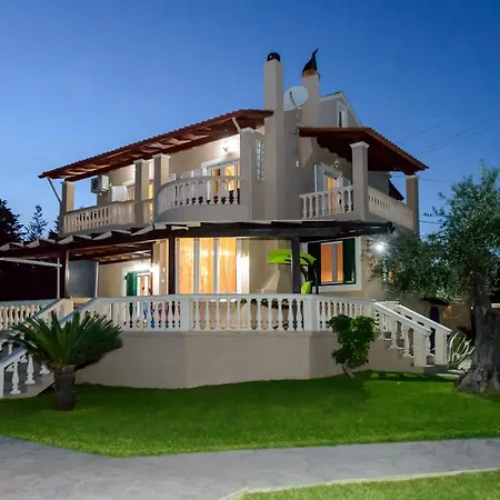 Villa Maxim With Private Pool & Tennis Court * Halikounas