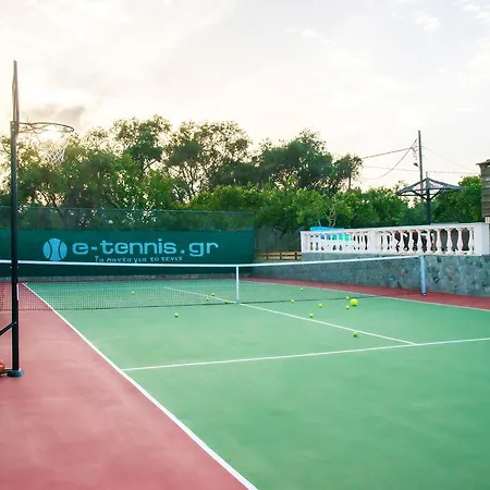 Maxim With Private Pool & Tennis Court Halikounas